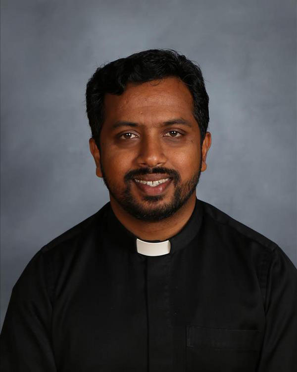 Newark Catholic High School Chaplain, Father Anish Thomas