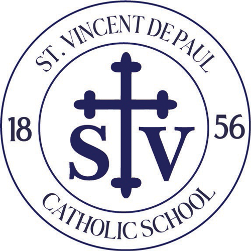 St. Vincent de Paul Catholic School Crest Badge